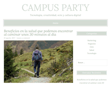 Tablet Screenshot of campus-party.es